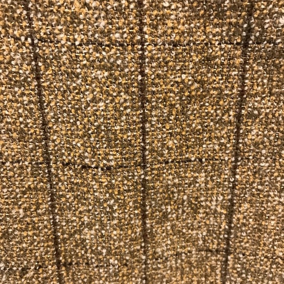 Vintage Mondi Tweed Wool Skirt Plaid 36 Tan brown - Picture 3 of 8